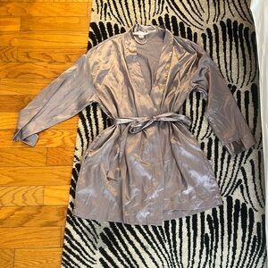 Victoria's Secret Silky Satin Robe Purple - One Size